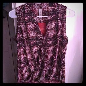 Brand New Allison Joy Mindy Drape Sleeveless Top